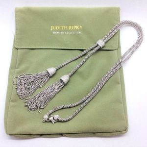New. Judith Ripka sterling silver necklace 32 inches long 62 grams. Has sparklin